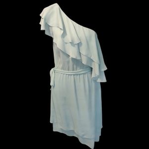 Sanctuary Clothing Sz Small Light Mint Green One Shoulder style Summer Dress
